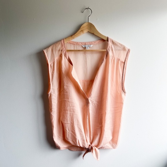 🆕 American Eagle Tie-Front Sleeveless Top - Picture 1 of 5